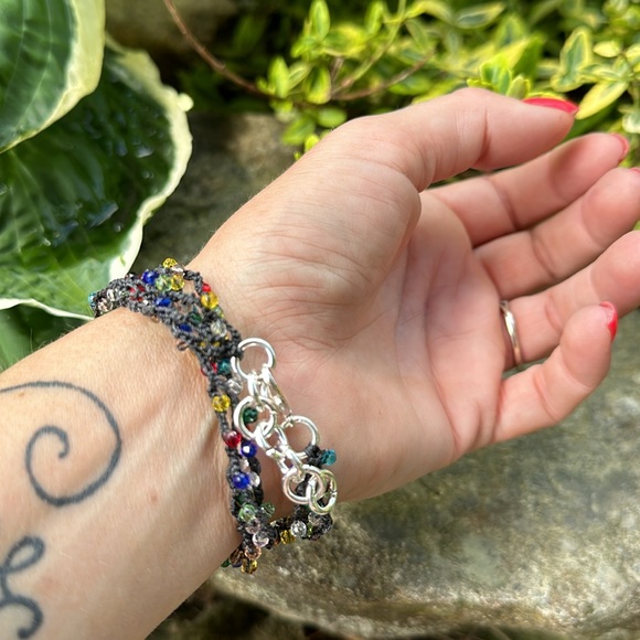 Crochet crystal choker - Picture 7 of 9